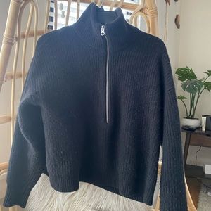 Everlane Merino Wool 1/4 Zip Jacket